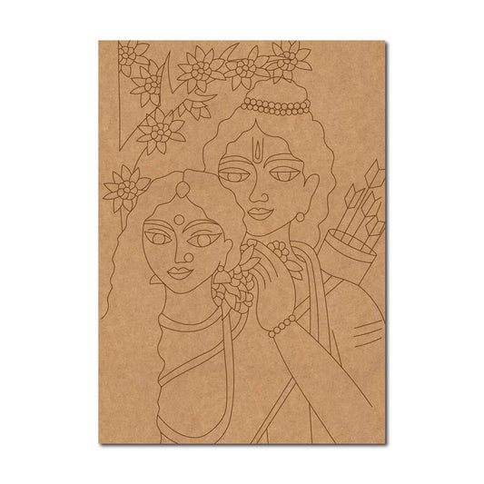 Ram Sita Pre Marked Base MDF Design 2