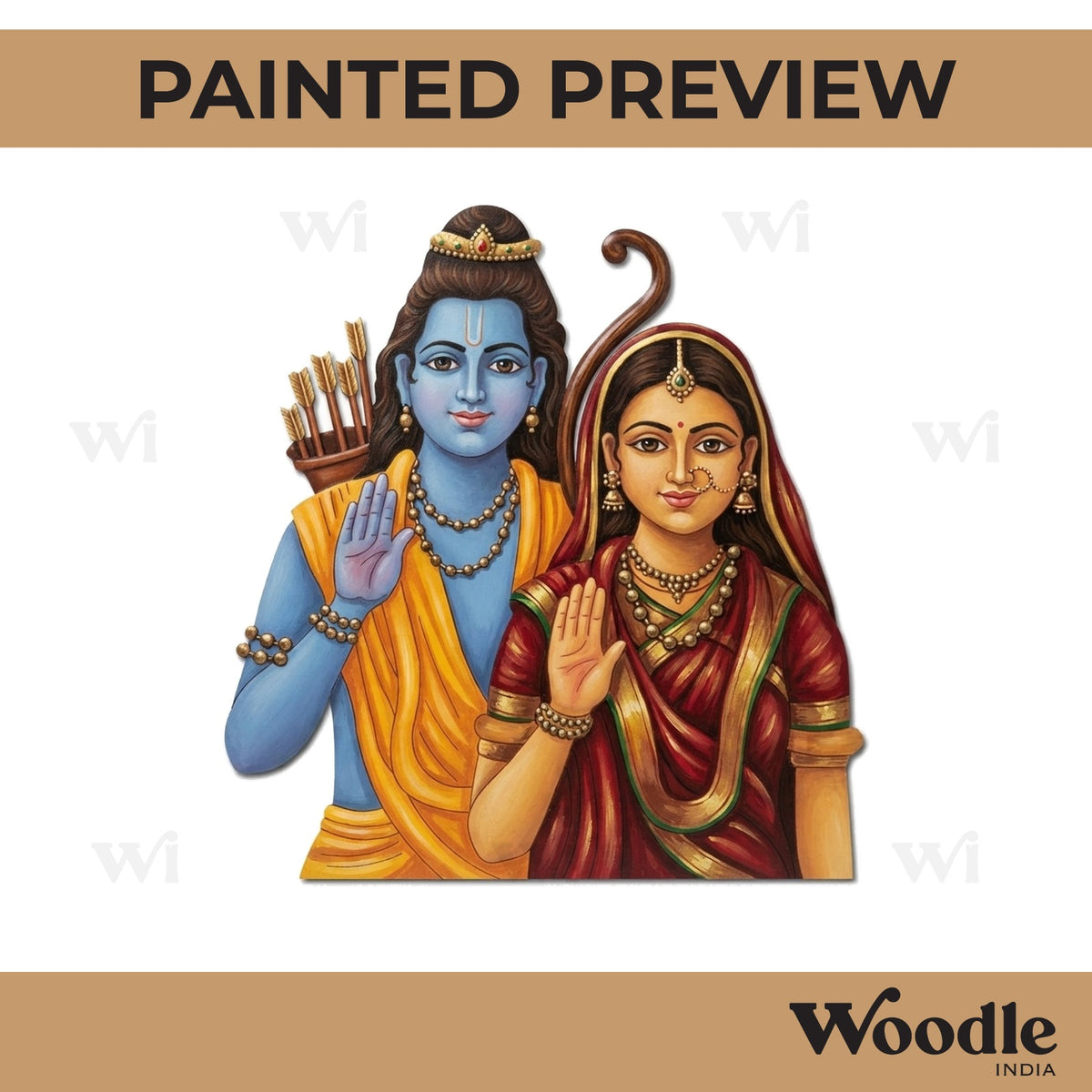 Ram Sita Pre Marked MDF Design 3