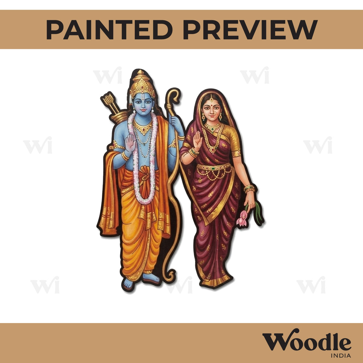 Ram Sita Pre Marked MDF Design 6