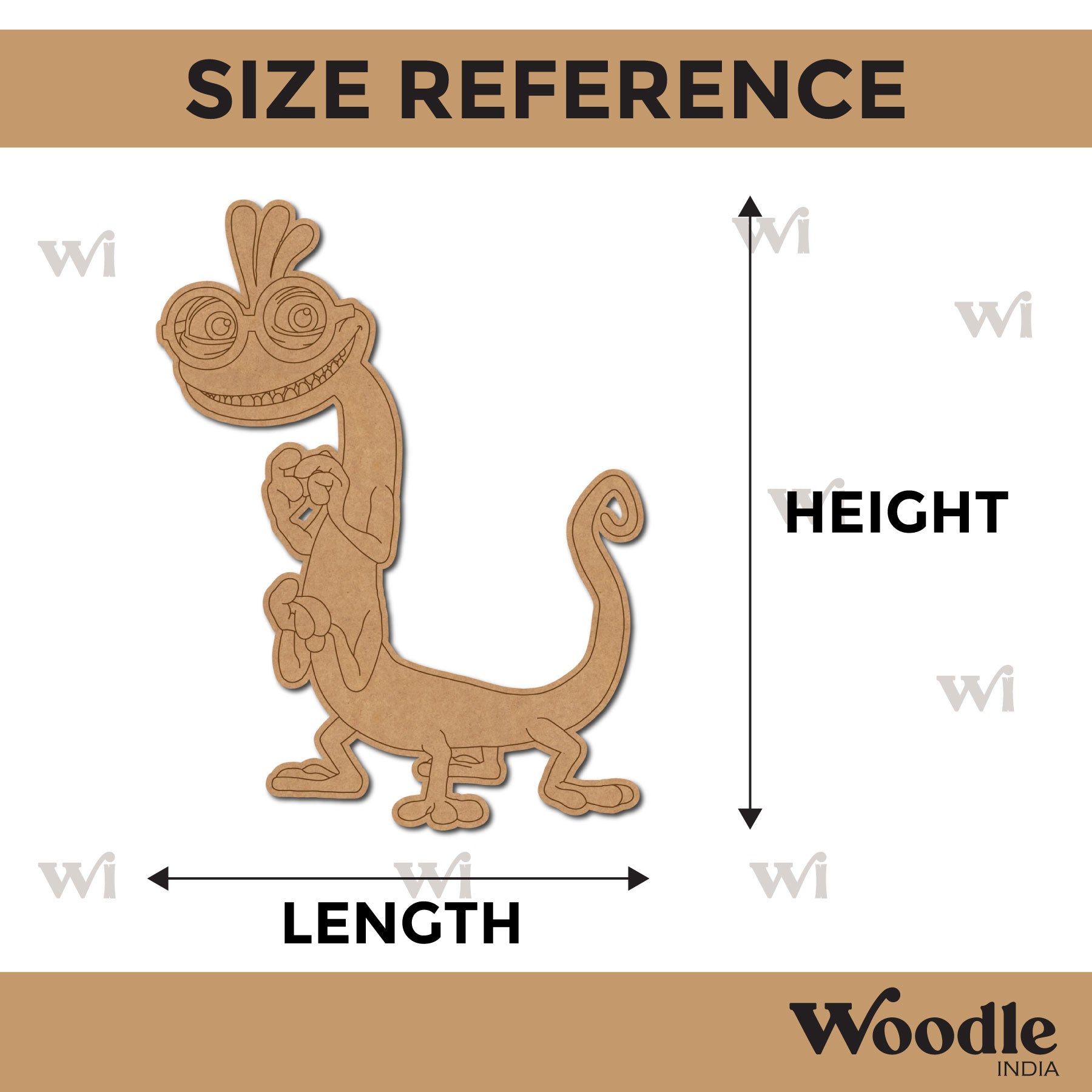 chameleon monsters inc Online Art & Craft Store | DIY MDF Cutouts