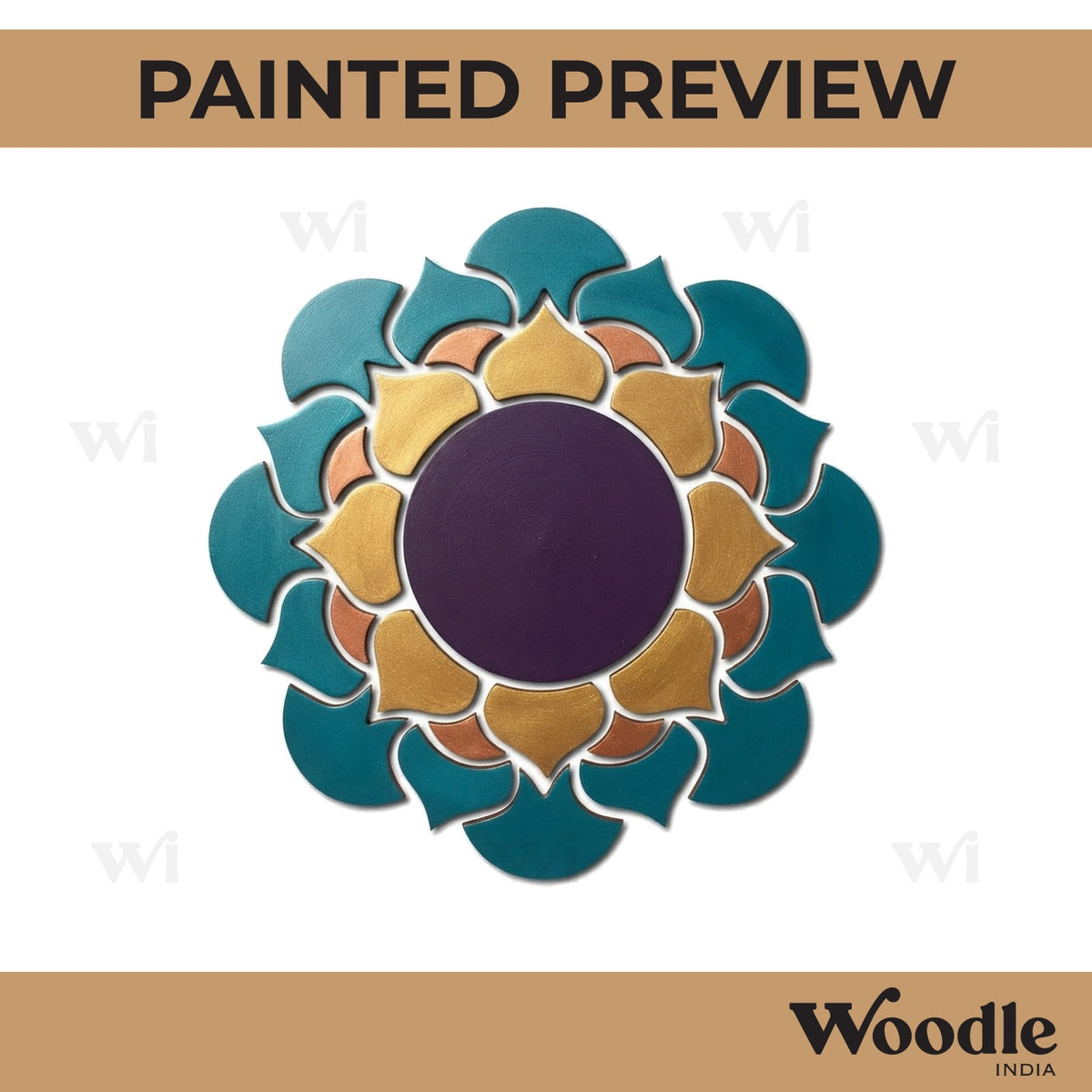 Rangoli Cutout MDF Design 7