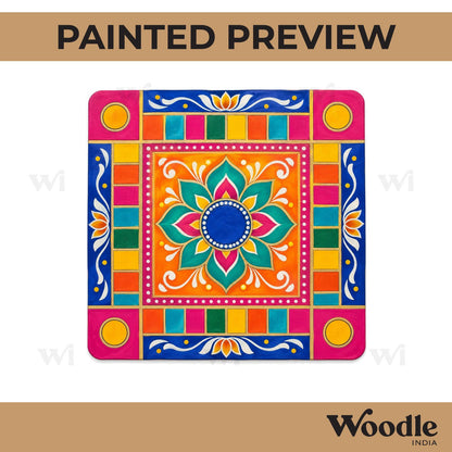 Rangoli Pre Marked MDF Design 1