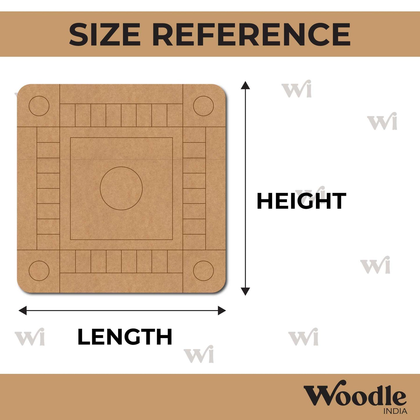 Rangoli Pre Marked MDF Design 1