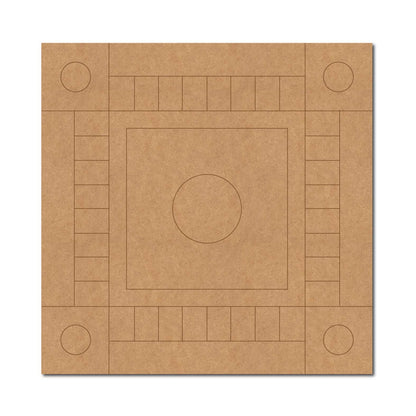 Rangoli Pre Marked Square MDF Design 1