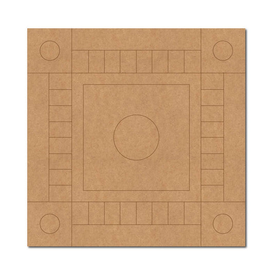 Rangoli Pre Marked Square MDF Design 1