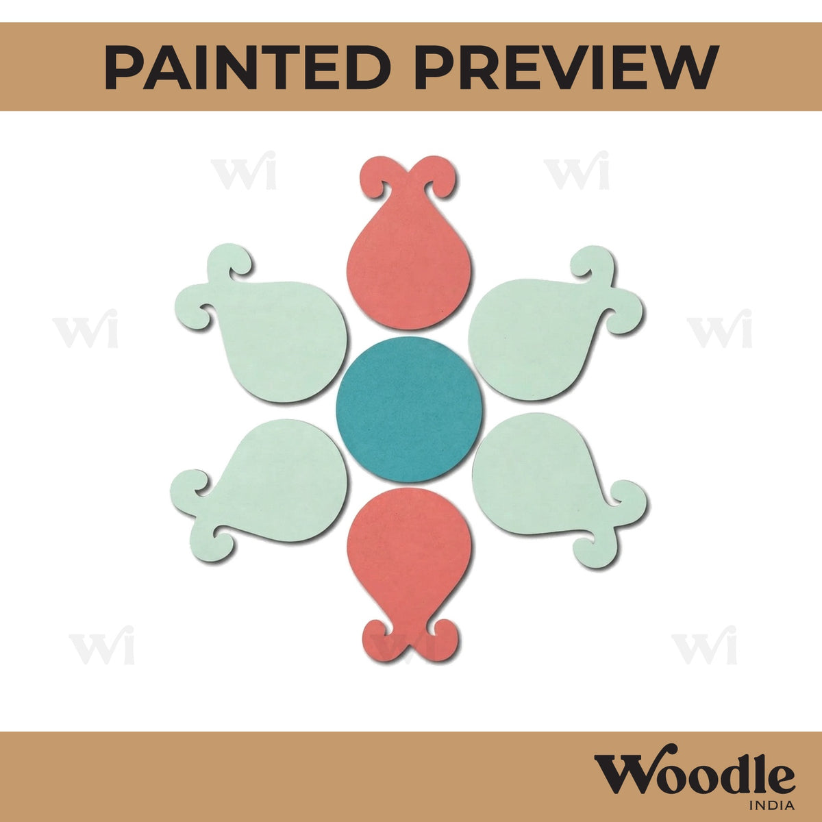 Rangoli Cutout MDF Design 20