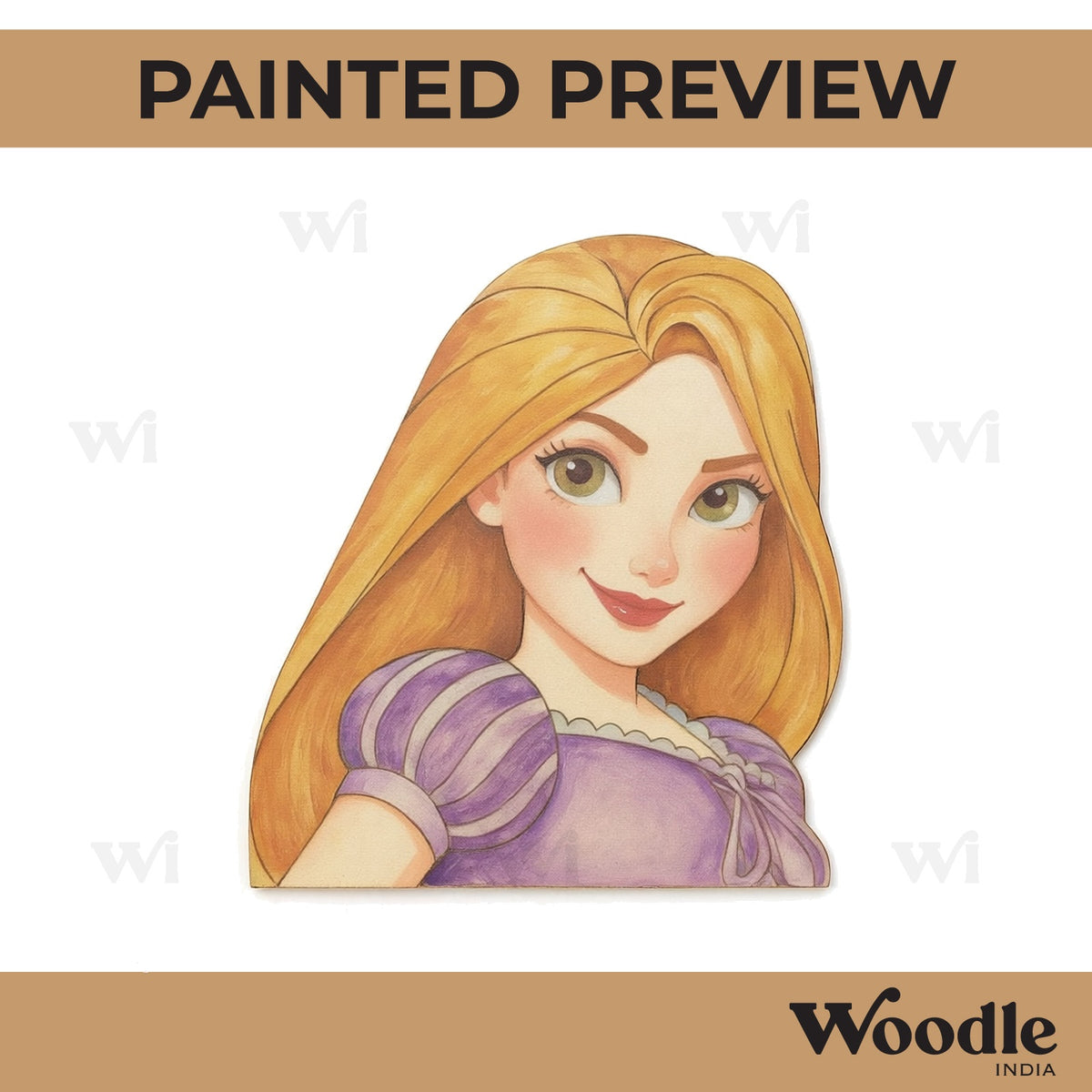 Rapunzel Princess Pre Marked MDF Design 1