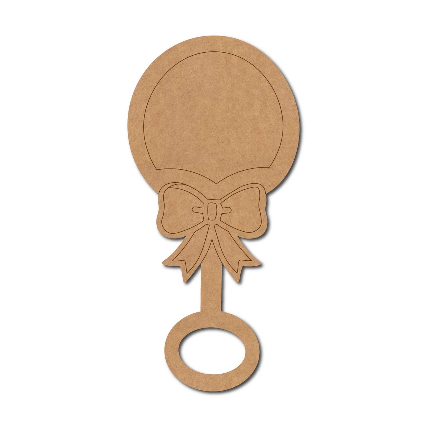 Rattle Kids Toy Pre Marked MDF Design 1