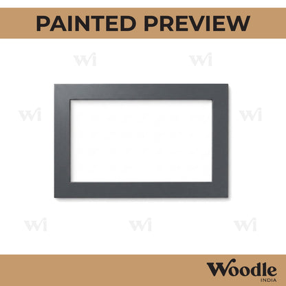 Rectangle Border Ring Cutout MDF Design 1