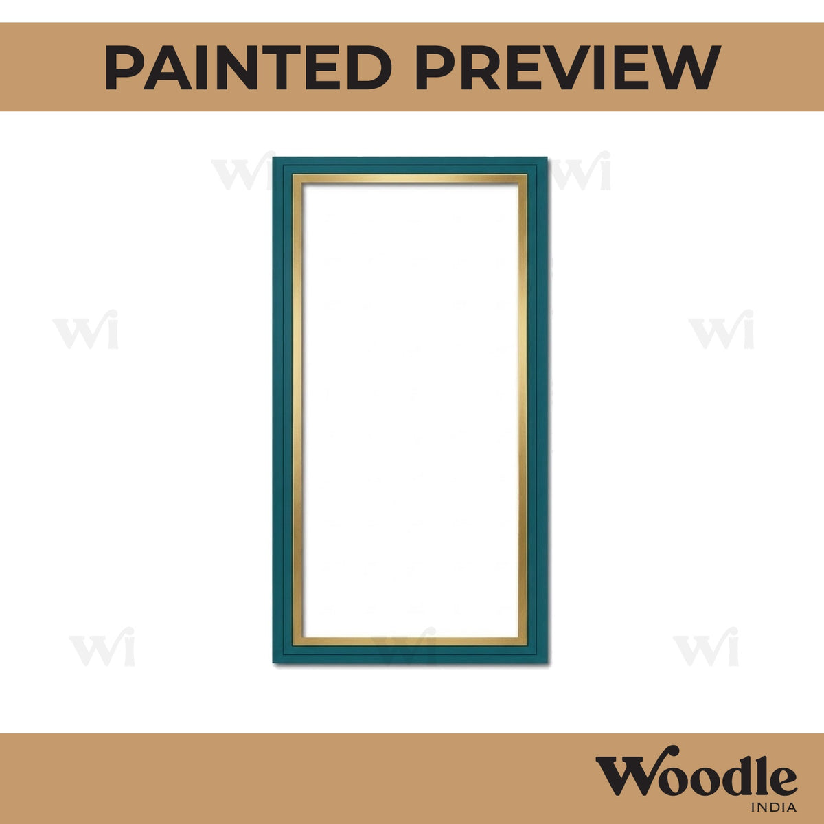 Rectangle Border Ring Pre Marked MDF Design 1