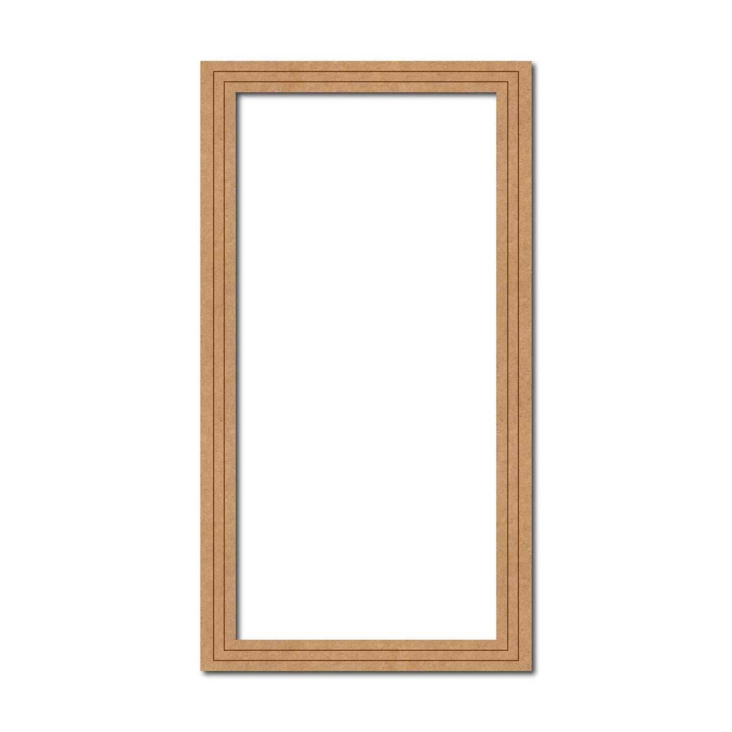 Rectangle Border Ring Pre Marked MDF Design 1