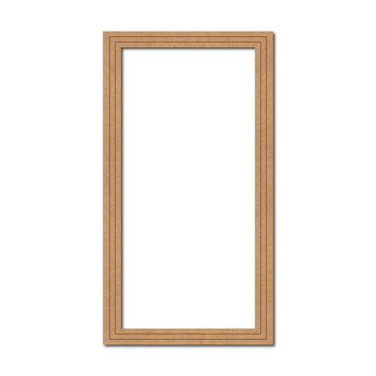 Rectangle Border Ring Pre Marked MDF Design 1