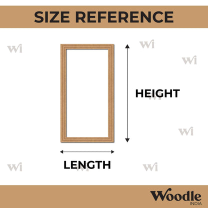 Rectangle Border Ring Pre Marked MDF Design 1