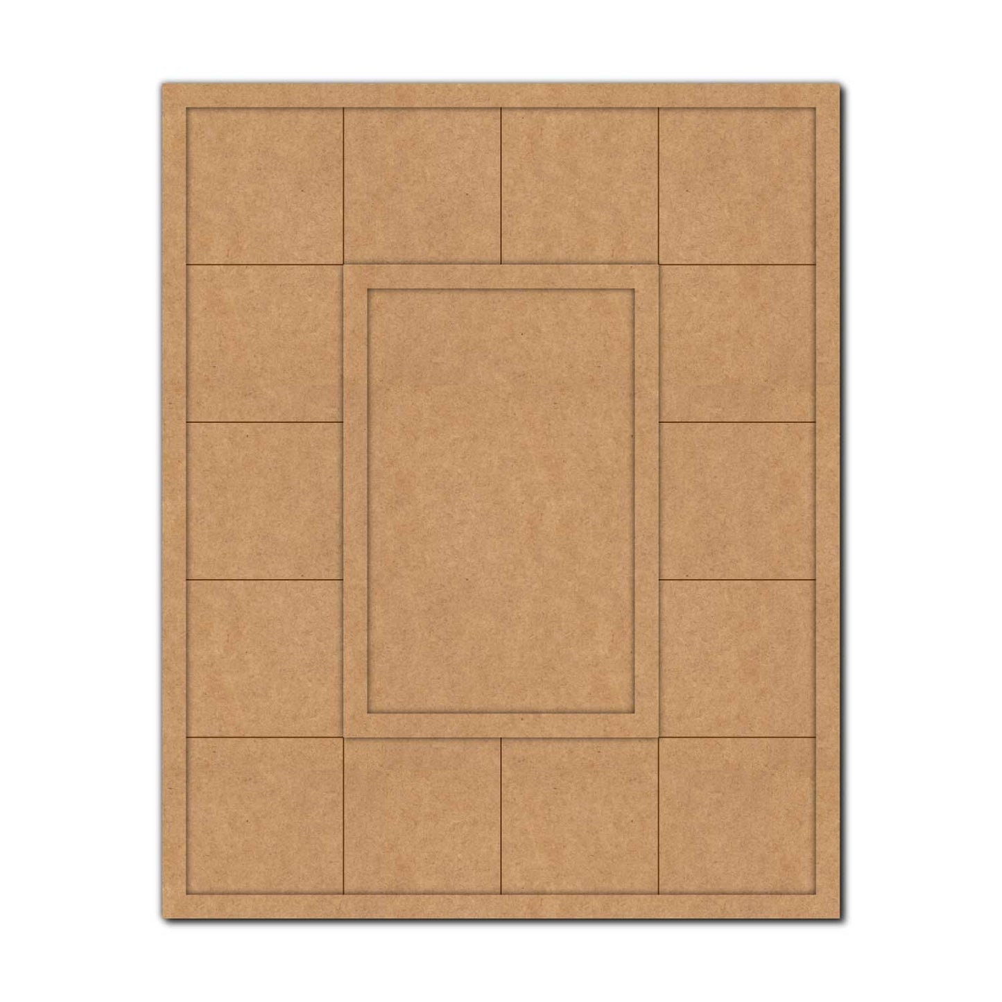 Rectangle Mirror Pre Marked Base MDF Design 1