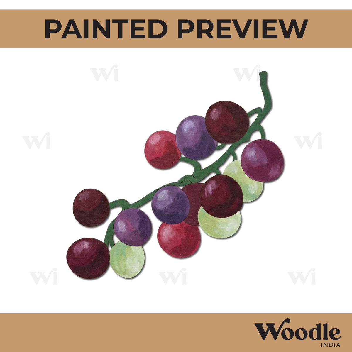 Red Currant Pre Marked MDF Design 1