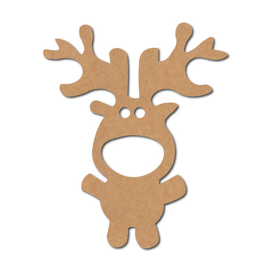 Reindeer Christmas Cutout MDF Design 1