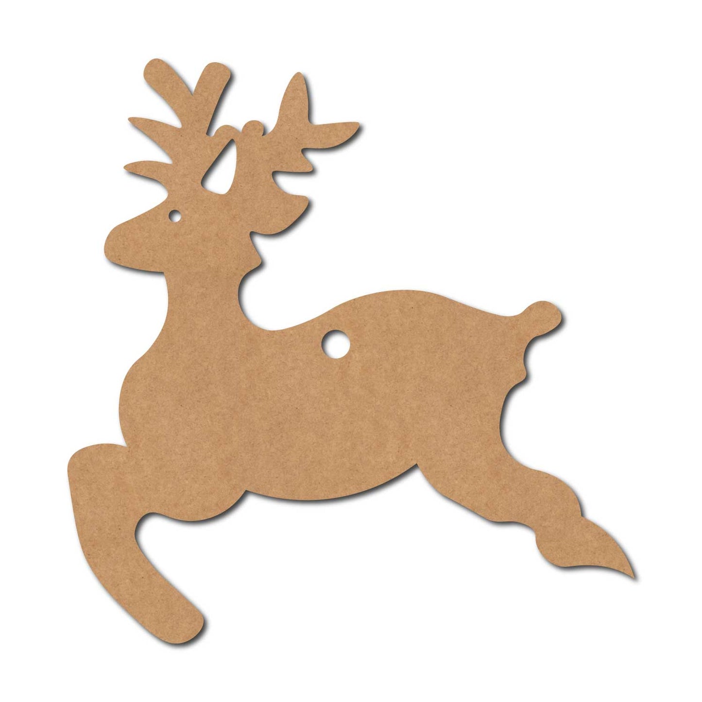 Reindeer Christmas Ornament Cutout MDF Design 2