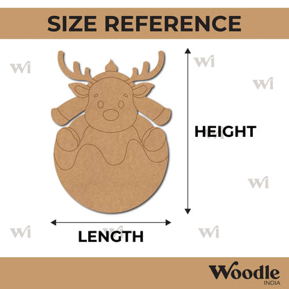 Reindeer Christmas Pre Marked MDF Design 10
