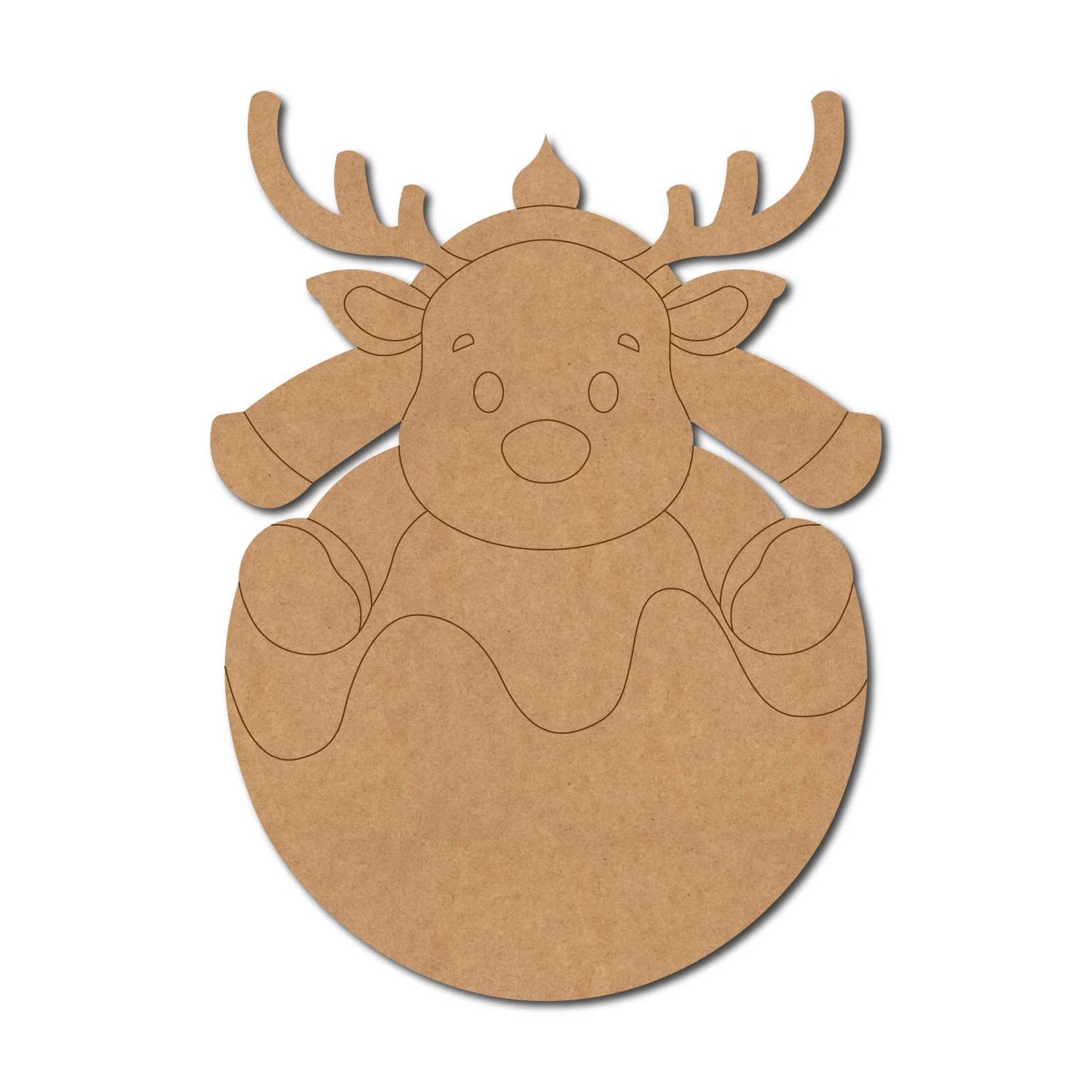 Reindeer Christmas Pre Marked MDF Design 10