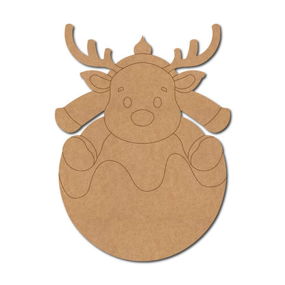 Reindeer Christmas Pre Marked MDF Design 10