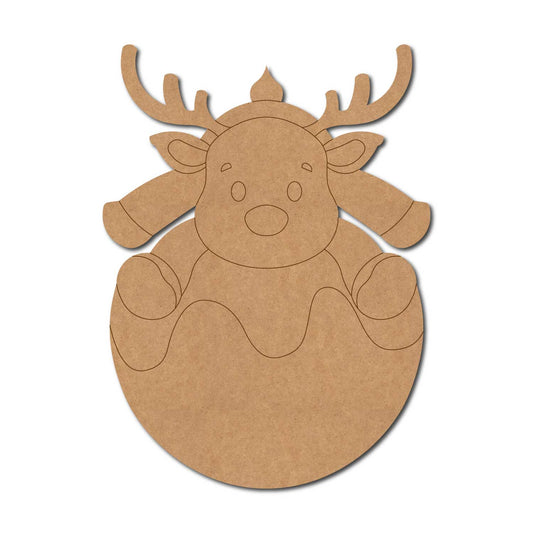 Reindeer Christmas Pre Marked MDF Design 10