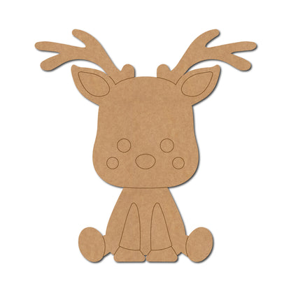 Reindeer Christmas Pre Marked MDF Design 2