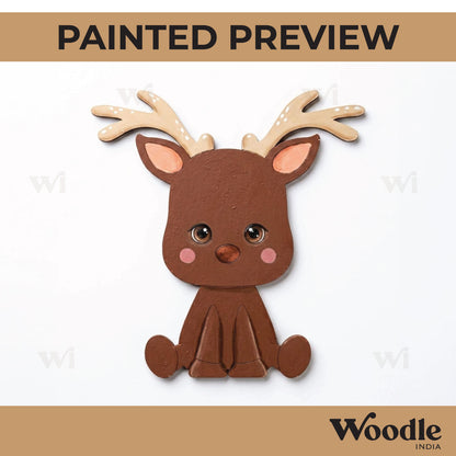 Reindeer Christmas Pre Marked MDF Design 2