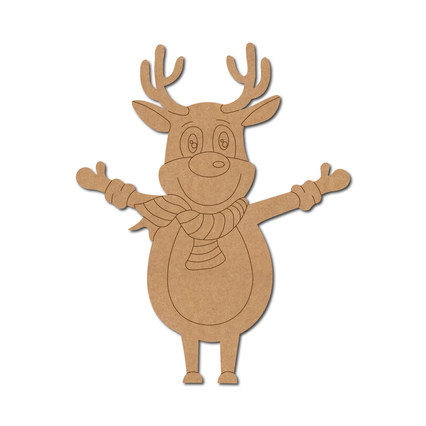 Reindeer Christmas Pre Marked MDF Design 3