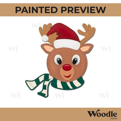 Reindeer Christmas Pre Marked MDF Design 4