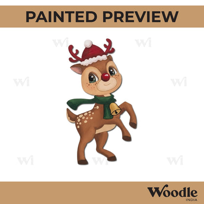 Reindeer Christmas Pre Marked MDF Design 5