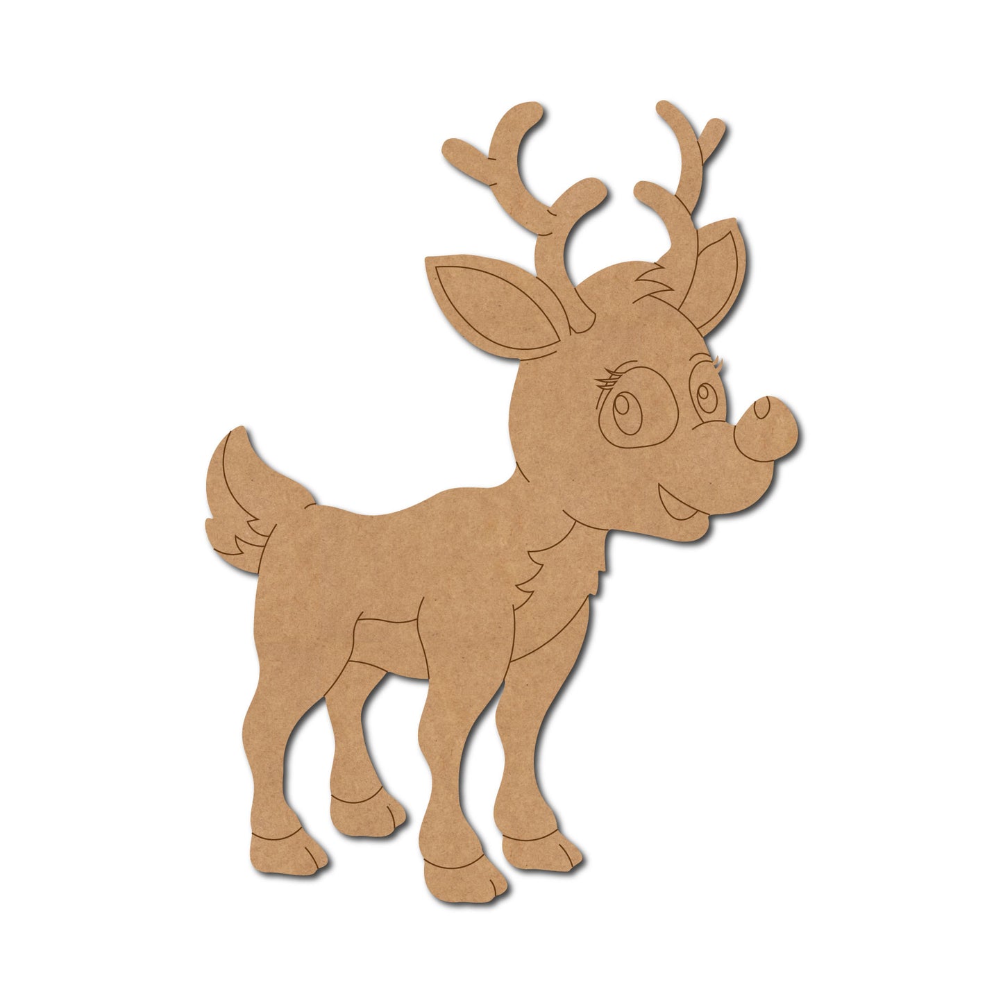 Reindeer Christmas Pre Marked MDF Design 7