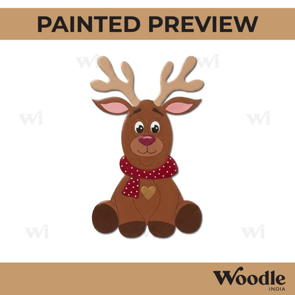 Reindeer Christmas Pre Marked MDF Design 9