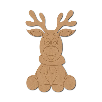 Reindeer Christmas Pre Marked MDF Design 9