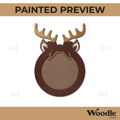 Reindeer Ribbon Christmas Base MDF Design 1