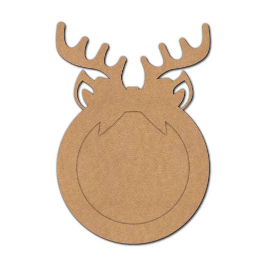 Reindeer Ribbon Christmas Base MDF Design 1