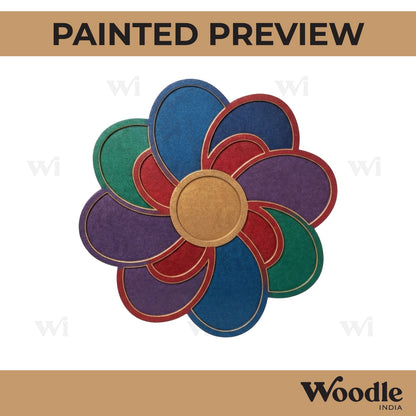 Reusable Rangoli Base MDF Design 10