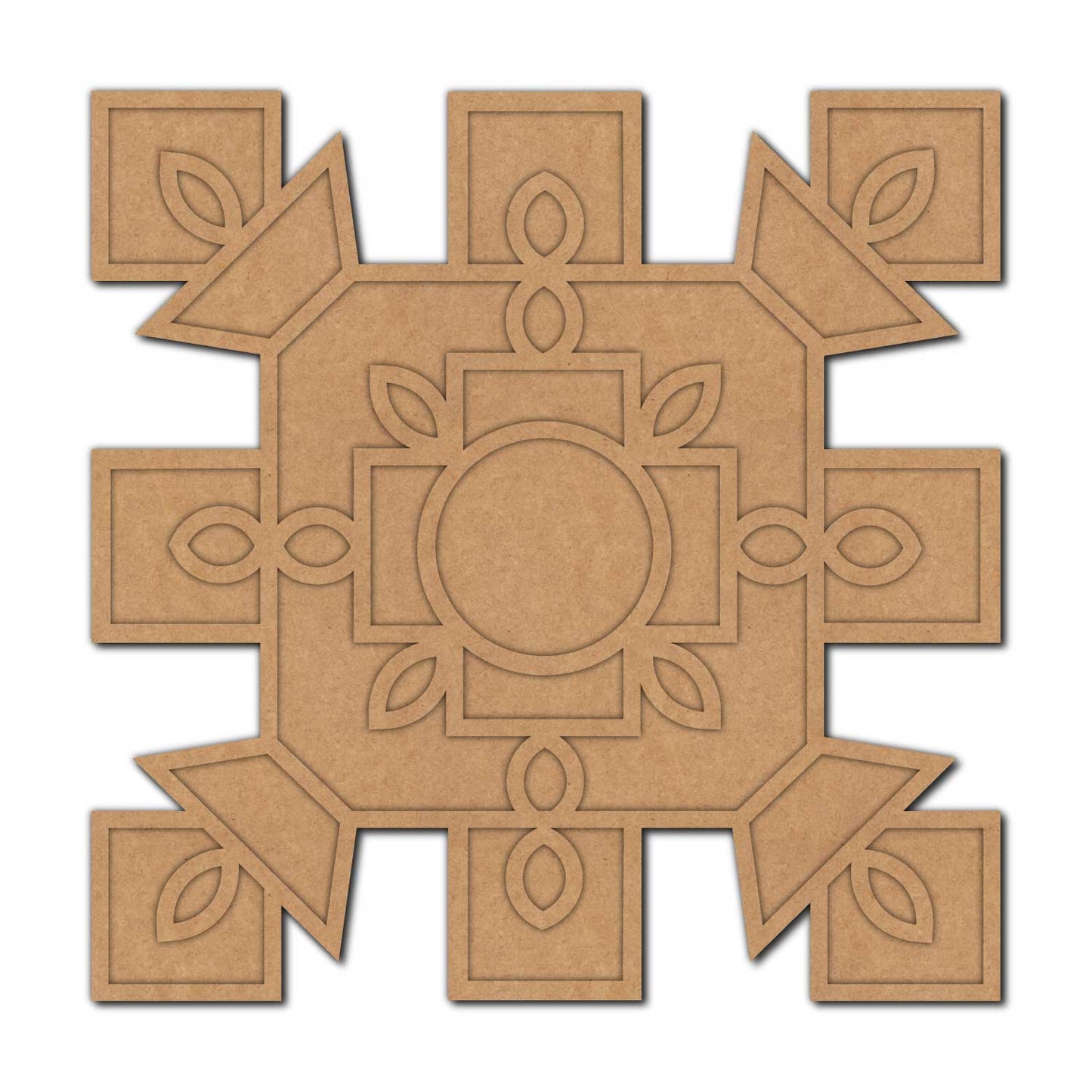 Reusable Rangoli Base MDF Design 11