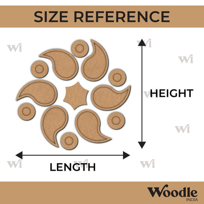 Reusable Rangoli Base MDF Design 1