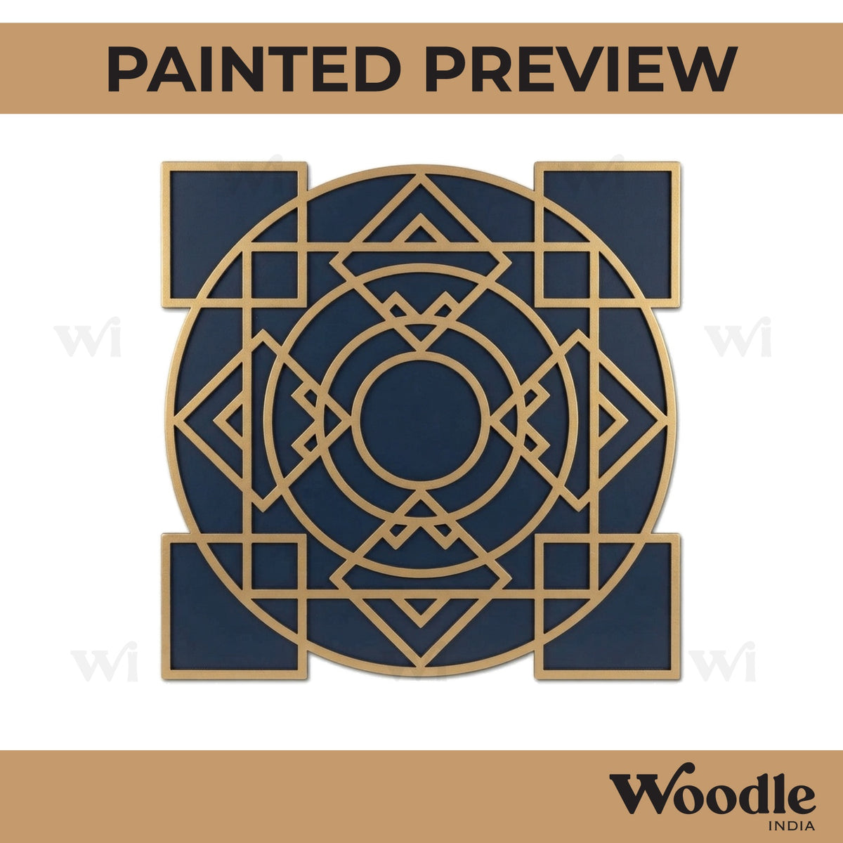 Reusable Rangoli Base MDF Design 2