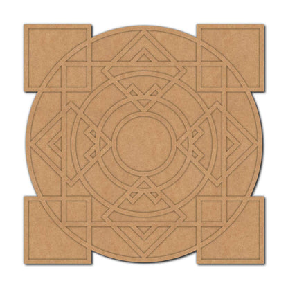 Reusable Rangoli Base MDF Design 2