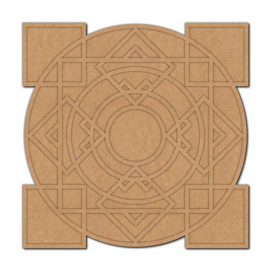 Reusable Rangoli Base MDF Design 2