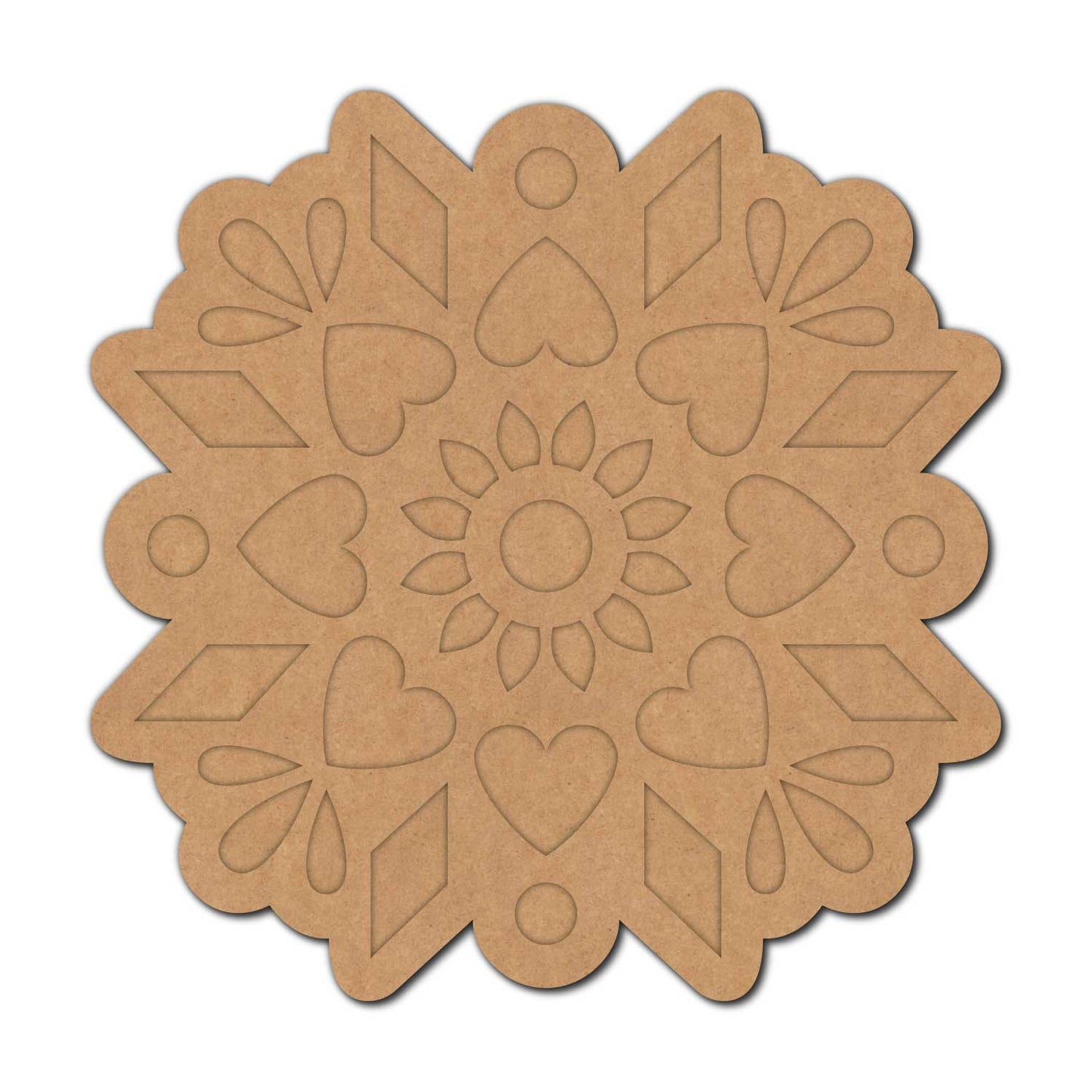 Reusable Rangoli Base MDF Design 3