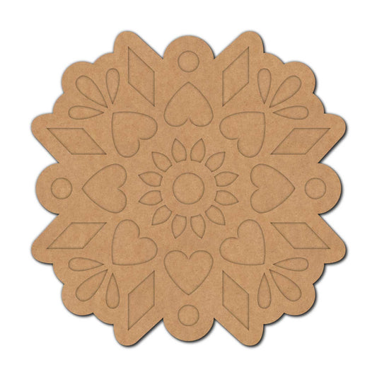 Reusable Rangoli Base MDF Design 3