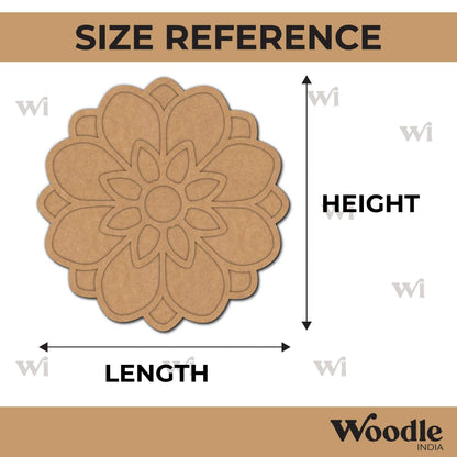 Reusable Rangoli Base MDF Design 4