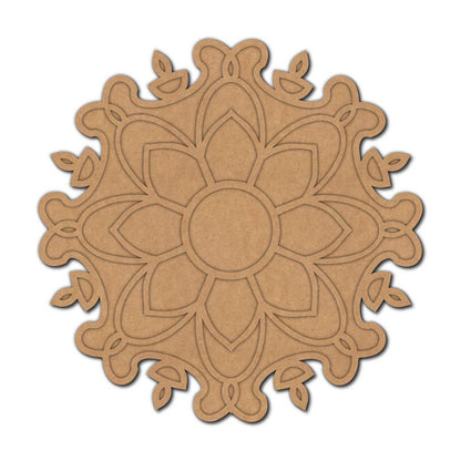 Reusable Rangoli Base MDF Design 5