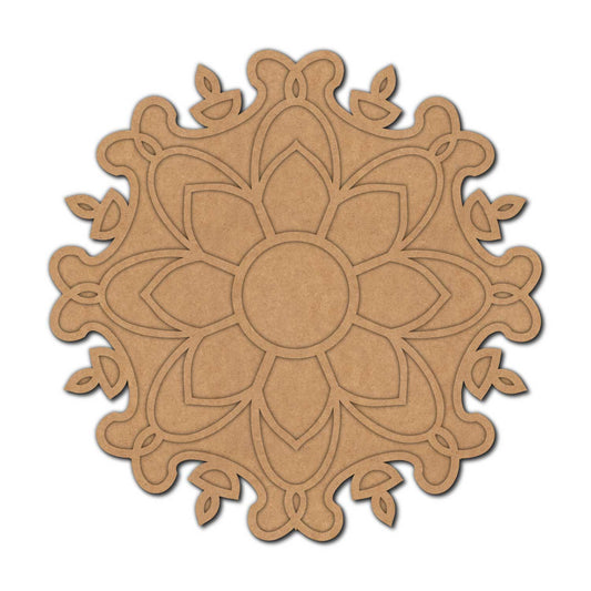 Reusable Rangoli Base MDF Design 5