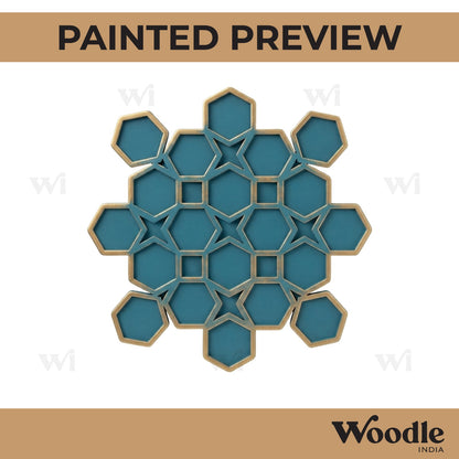 Reusable Rangoli Base MDF Design 6