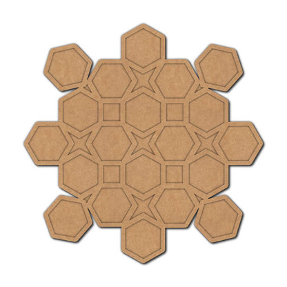 Reusable Rangoli Base MDF Design 6