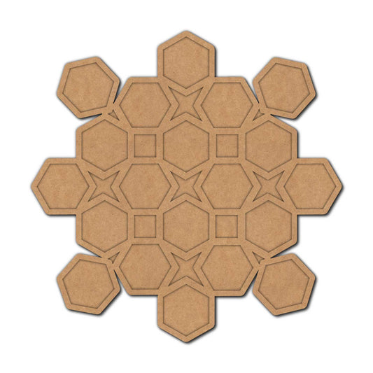 Reusable Rangoli Base MDF Design 6
