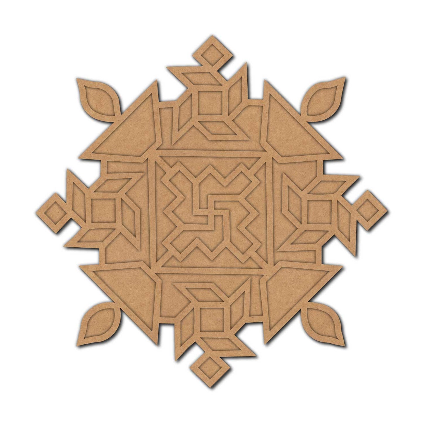 Reusable Rangoli Base MDF Design 7